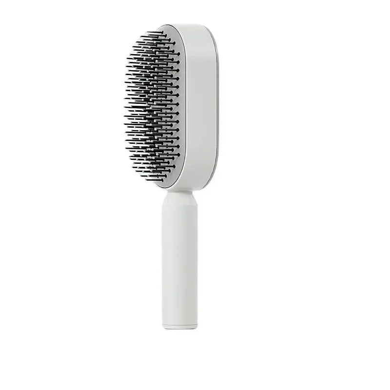 Self Cleaning Hair Brush for Women One-key Cleaning Hair Loss Airbag Massage Scalp Comb Anti-Static Hairbrush Dropshipping