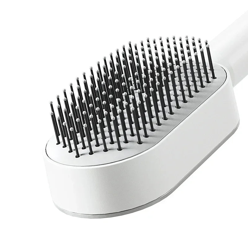 Self Cleaning Hair Brush for Women One-key Cleaning Hair Loss Airbag Massage Scalp Comb Anti-Static Hairbrush Dropshipping